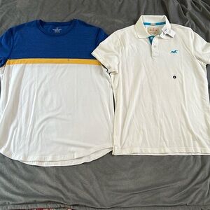 Men’s American eagle hollister active flex epic flex bundle of 2 tee polo XL NWT